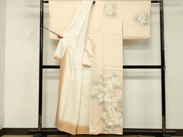 平和屋着物■訪問着　草花文　暈し染め　正絹　逸品　DABE2969cd