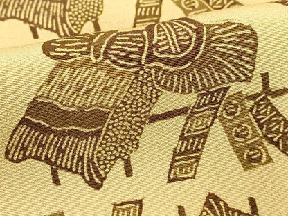 平和屋着物■上質な小紋 風景文 正絹 逸品 DABE2971cd