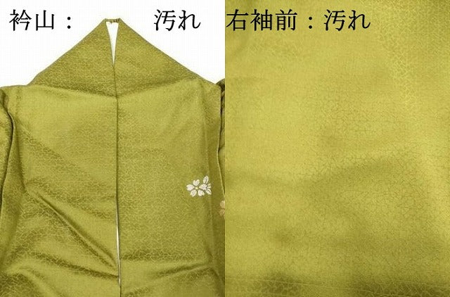 平和屋着物■訪問着 刺繍 花蝶文 暈し染め 金銀彩 正絹 逸品 DABE2974cd
