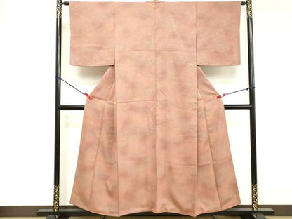 平和屋着物■上質な小紋 霞地紋 暈し染め 正絹 逸品 DABE2983cd