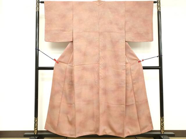 平和屋着物■上質な小紋 霞地紋 暈し染め 正絹 逸品 DABE2983cd