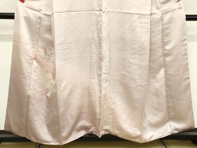 平和屋着物■訪問着 刺繍 草花文 暈し染め 金彩 正絹 逸品 DABE2990cd