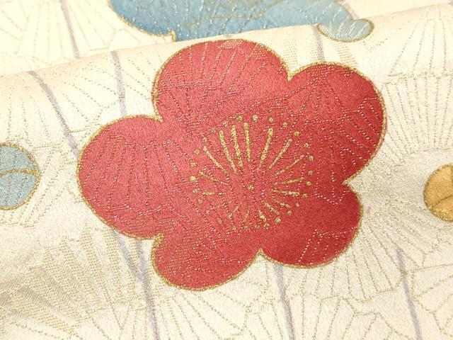 平和屋着物■訪問着 舞梅文 金通し地 正絹 逸品 DABE2993cd