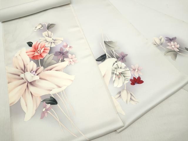 平和屋着物▼付下げ 反物 着尺 草花文 暈し染め 上代38万 逸品 未使用 DABE3054we