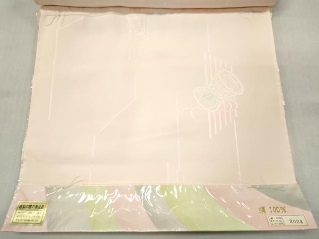 平和屋着物▼長襦袢 反物 着尺 花鼓 暈し染め 逸品 未使用 DABE3290we