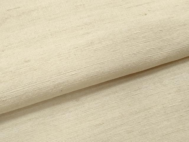 平和屋着物●創業460年・千總　羽織・コート　白生地　反物　羽尺　生成り色　大丸扱い　証紙付き　逸品　未使用　DABD7251zzz 平和屋着物▽羽織・コート 白生地 反物 羽尺 紬地 生成り色 逸品