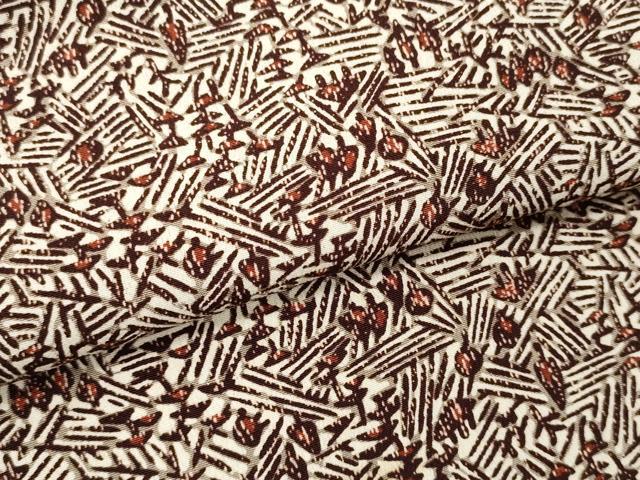 平和屋着物▼羽織・コート 解き反物 羽尺 樹林文 逸品 DABE3309we