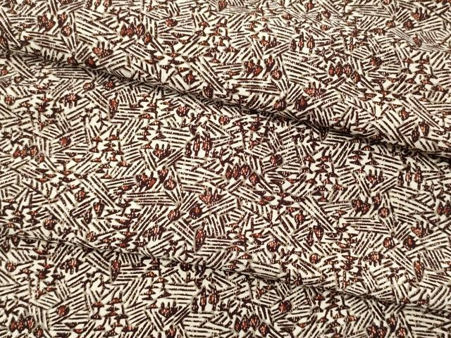 平和屋着物▼羽織・コート 解き反物 羽尺 樹林文 逸品 DABE3309we
