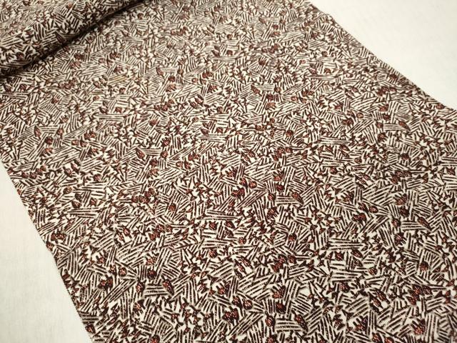 平和屋着物▼羽織・コート 解き反物 羽尺 樹林文 逸品 DABE3309we