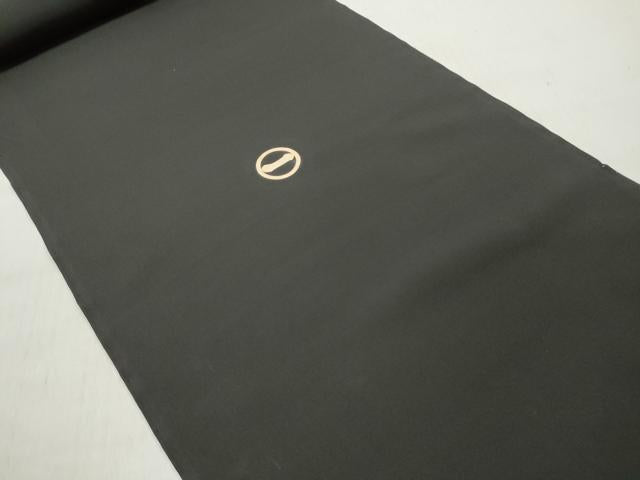 平和屋着物▼男性 黒紋付 解き反物 着尺 逸品 DABE3330we