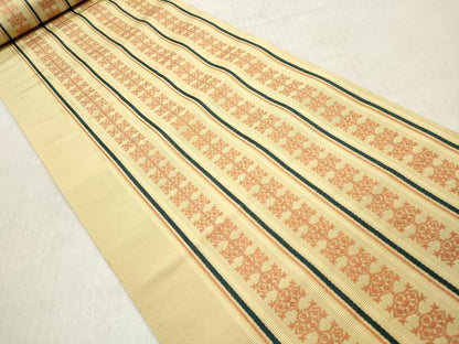 平和屋着物▼名古屋帯 帯反物 間道 逸品 DABE3407we