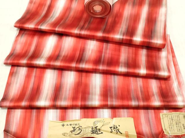 平和屋着物▼羽織・コート 雨コート 反物 羽尺 縞 防水 逸品 未使用 DABE3426we