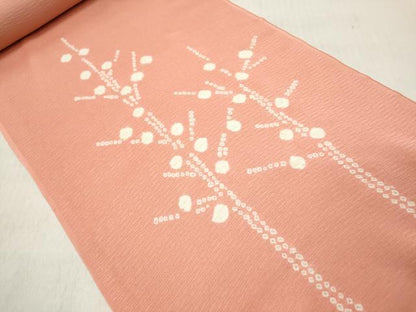 平和屋着物▼羽織・コート 解き反物 羽尺 絞り 枝花文 高島屋扱い 逸品 DABE3435we