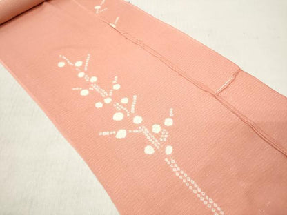 平和屋着物▼羽織・コート 解き反物 羽尺 絞り 枝花文 高島屋扱い 逸品 DABE3435we