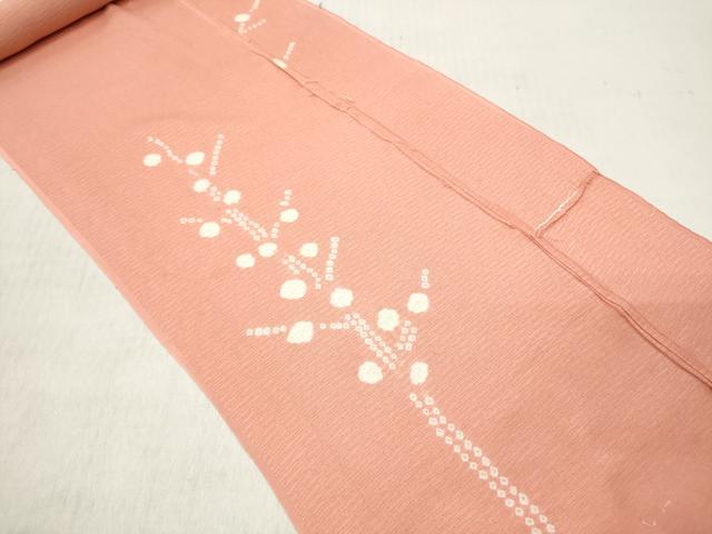 平和屋着物▼羽織・コート 解き反物 羽尺 絞り 枝花文 高島屋扱い 逸品 DABE3435we