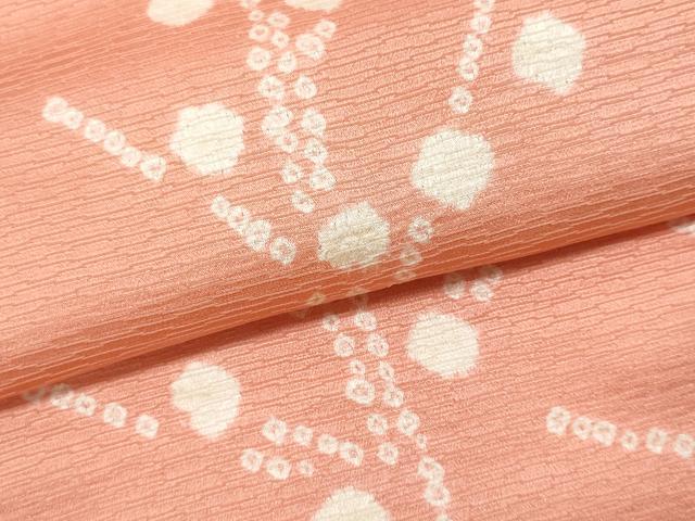 平和屋着物▼羽織・コート 解き反物 羽尺 絞り 枝花文 高島屋扱い 逸品 DABE3435we