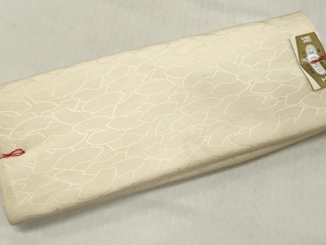 平和屋着物▼白生地 反物 着尺 地紙地紋 生成り色 逸品 未使用 DABE3440we
