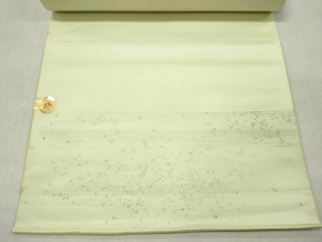 平和屋着物▼西陣 名古屋帯 帯反物 唐織 飾花文 金糸 証紙付き 逸品 未使用 DABE3443we