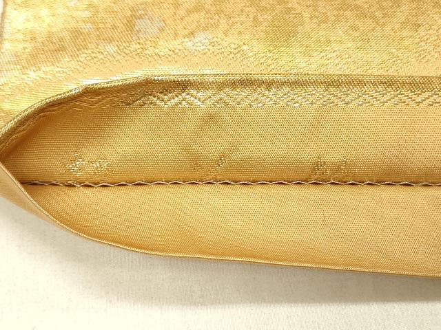 平和屋着物◎六通柄袋帯　風景文　金糸　正絹　逸品　DABE3736qp