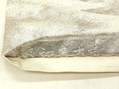 平和屋着物◎六通柄袋帯　大和東大寺　二重引箔　正絹　逸品　DABE3861qp