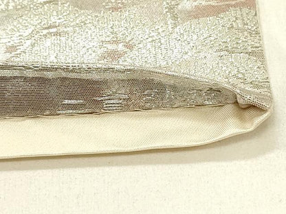 平和屋着物◎六通柄袋帯　大和東大寺　二重引箔　正絹　逸品　DABE3861qp