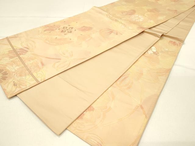 平和屋着物◎六通柄袋帯　鏡裏文　正絹　逸品　DABE3884qp