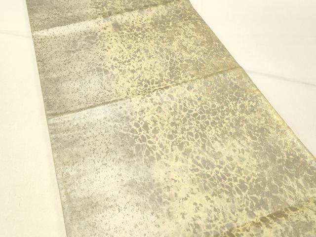 平和屋着物◎六通柄袋帯　霞文　引箔　正絹　逸品　DABE3965qp