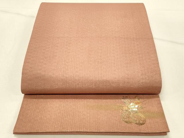 平和屋着物◎全通柄袋帯 螺鈿 花車文 金彩 ワンポイント 正絹 逸品 DABE3995qp