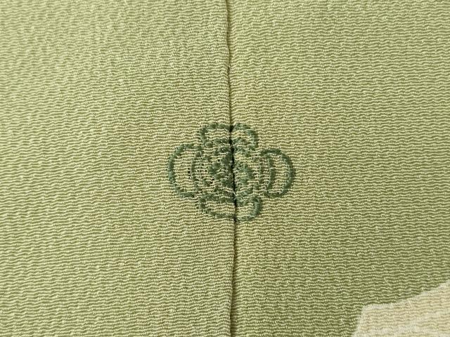 平和屋着物●訪問着　刺繍　几帳花文　金糸　正絹　逸品　DABE4008az