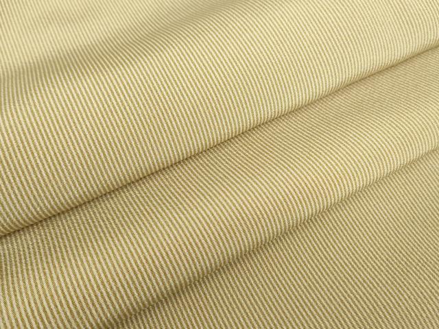 平和屋着物●江戸小紋　万筋　山吹茶色×素色　やまと誂製　正絹　逸品　DABE4010az