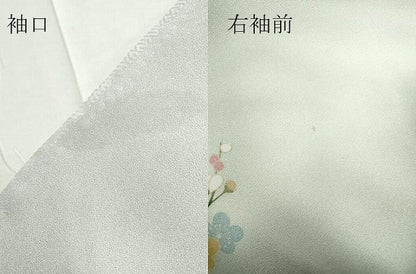 平和屋着物●訪問着　枝花文　暈し染め　金彩　正絹　逸品　DABE4013az