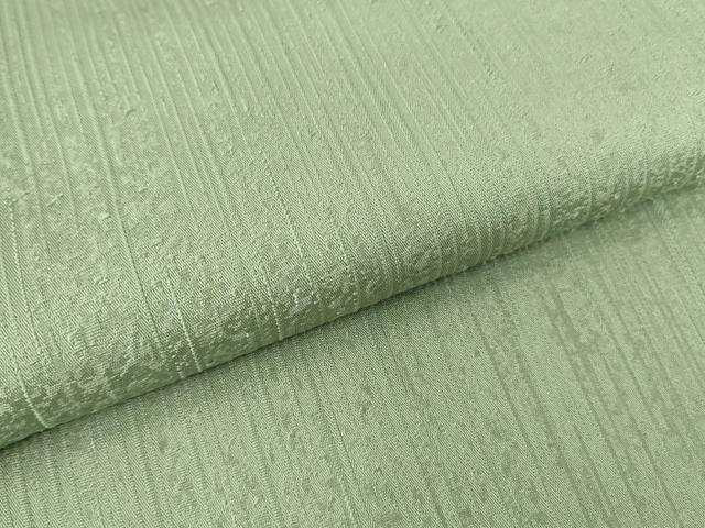 平和屋着物●上質な色無地　間道地紋　錆青磁色　正絹　逸品　DABE4023az