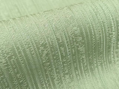 平和屋着物●上質な色無地　間道地紋　錆青磁色　正絹　逸品　DABE4023az