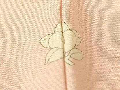 平和屋着物●訪問着　友禅　作家物　枝花飛鳥文　暈し染め　正絹　逸品　DABE4024az