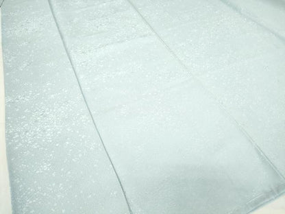 平和屋着物●上質な色無地　霞地紋　水色　正絹　逸品　未使用　DABE4028az