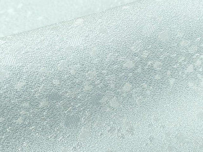 平和屋着物●上質な色無地　霞地紋　水色　正絹　逸品　未使用　DABE4028az