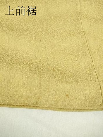平和屋着物●上質な色無地　芥子色　正絹　逸品　DABE4035az
