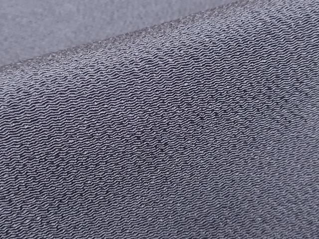 平和屋着物●上質な色無地　藤納戸色　鬼しぼ縮緬　正絹　逸品　DABE4043az