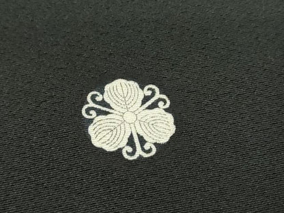平和屋着物●十日町友禅作家　関口遼一　黒留袖　童子遊び　正絹　逸品　DABE4049az