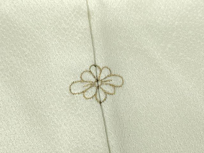 平和屋着物●訪問着　絞り　刺繍　雲取り花文　金彩　正絹　逸品　DABE4052az