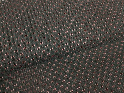平和屋着物▽羽織　スリーシーズン　春夏秋　塵除け　網目文　黒地　正絹　逸品　DABE4128az