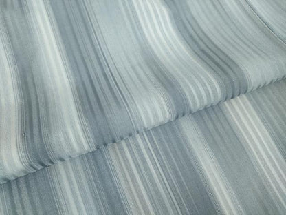 平和屋着物▽道行コート　スリーシーズン　春夏秋　塵除け　紗　縞　ロング丈　正絹　逸品　DABE4133az
