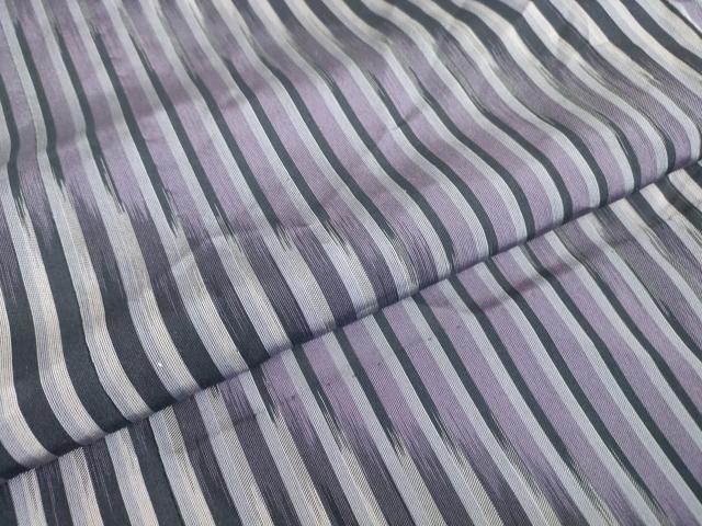 平和屋着物▽道行コート　スリーシーズン　春夏秋　塵除け　紗　縞　正絹　逸品　DABE4134az