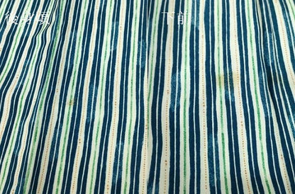 平和屋着物▽上質な小紋　単衣　縞　正絹　逸品　DABE4146az