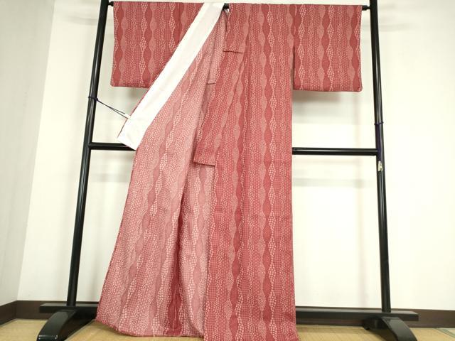 平和屋着物▽江戸小紋　単衣　立涌花文　洗える着物　DABE4160az 平和屋着物▽江戸小紋 単衣 立涌花文 洗える着物 DABE4160az