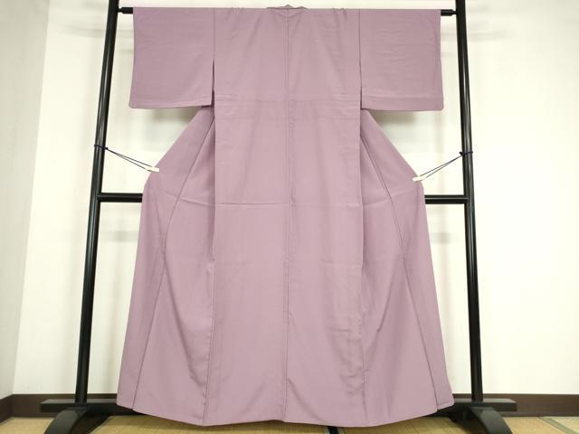 平和屋着物▽色無地　単衣　浅紫色　洗える着物　DABE4175az 平和屋着物▽色無地 単衣 浅紫色 洗える着物 DABE4175az