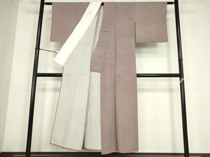 平和屋着物▽江戸小紋　保科信　単衣　鮫小紋柄　松坂屋扱い　正絹　逸品　DABE4177az