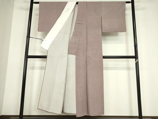 平和屋着物▽江戸小紋　保科信　単衣　鮫小紋柄　松坂屋扱い　正絹　逸品　DABE4177az