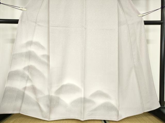 平和屋着物▽訪問着　単衣　霞文　正絹　逸品　DABE4178az