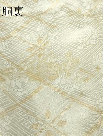 平和屋着物▽訪問着　単衣　亀甲花文　金彩　高島屋扱い　正絹　逸品　DABE4186az